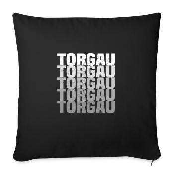 Torgau - Sofakissenbezug 45 x 45 cm - Schwarz - Vorne