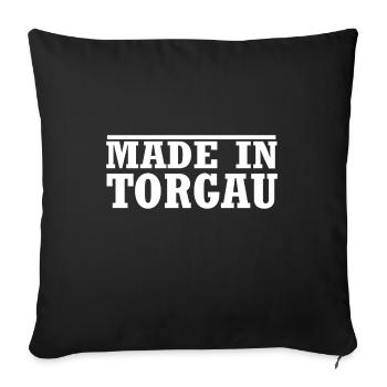 Torgau - Sofakissenbezug 45 x 45 cm - Schwarz - Vorne