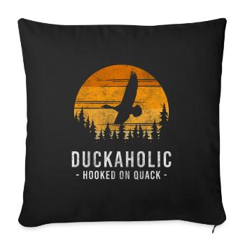 Canards Canards en caoutchouc Canard - Housse de coussin décorative 45 x 45 cm - noir - Devant
