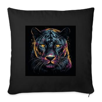 THE BLACK PANTHER - Sofa pillowcase 17,3'' x 17,3'' (45 x 45 cm) - black - Front