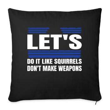 Pride Birthday Gift Idea Hippie Festival - Housse de coussin décorative 45 x 45 cm - noir - Devant