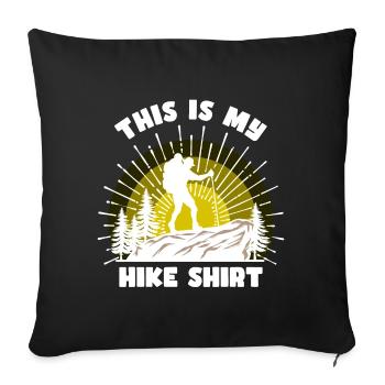 Mountaineering Hikers Hiking Mountain Hiking Statement - Sofa pillowcase 17,3'' x 17,3'' (45 x 45 cm) - black - Front