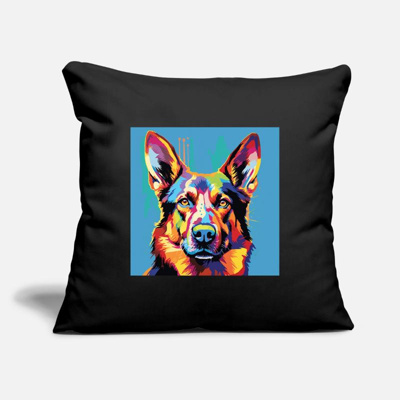 Deutscher Schäferhund Pop Art Sofakissenbezug 45 x 45 cm