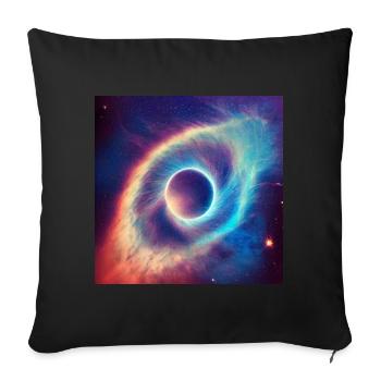 That eye in the sky - Sofa pillowcase 17,3'' x 17,3'' (45 x 45 cm) - black - Front
