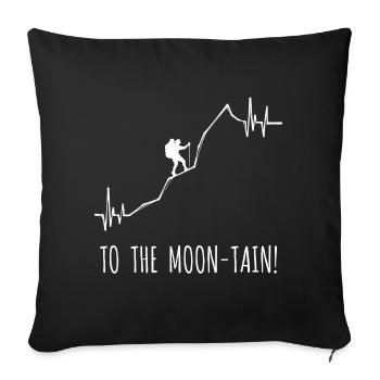 Hikers Hike Mountain Hiking Hiking Statement - Sofa pillowcase 17,3'' x 17,3'' (45 x 45 cm) - black - Front
