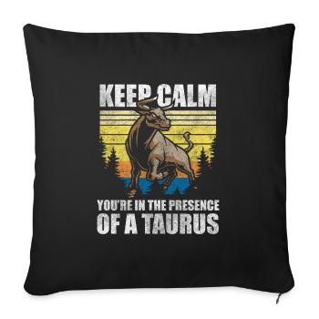 Horoscope Constellation du Zodiaque - Housse de coussin décorative 45 x 45 cm - noir - Devant