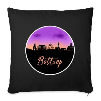 Bottrop Fine Skyline - Sofa pillowcase 17,3'' x 17,3'' (45 x 45 cm) - black - Front
