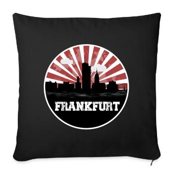 Frankfurt Skyline Home Game - Sofa pillowcase 17,3'' x 17,3'' (45 x 45 cm) - black - Front