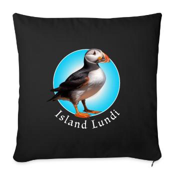 Island Lundi - Sofa pillowcase 17,3'' x 17,3'' (45 x 45 cm) - black - Front