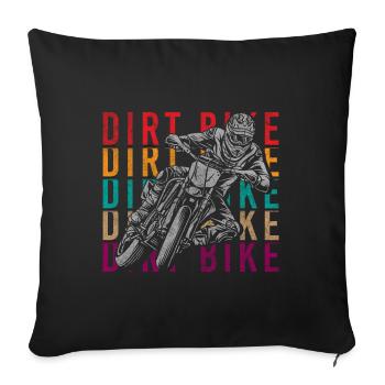 VTT Forest Sports extrêmes - Housse de coussin décorative 45 x 45 cm - noir - Devant