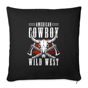 Cowboy Bandit USA - Sofakissenbezug 45 x 45 cm - Schwarz - Vorne
