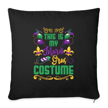 Festival de rue du carnaval - Housse de coussin décorative 45 x 45 cm - noir - Devant
