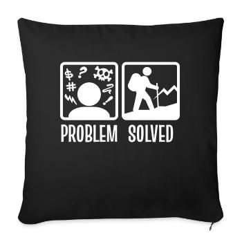 Mountain Hiking Hiking Hiking Statement Climbing - Sofa pillowcase 17,3'' x 17,3'' (45 x 45 cm) - black - Front