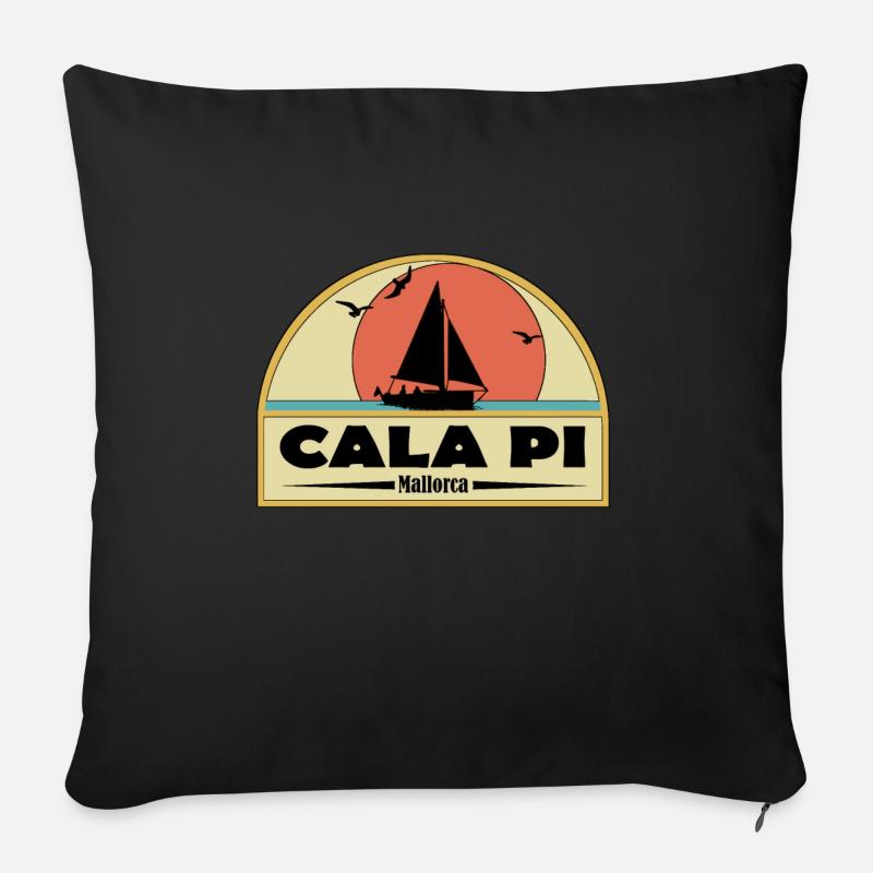 Cala Pi - Sofakissenbezug 45 x 45 cm - Schwarz