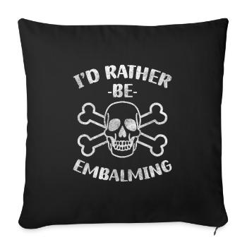 Funeral Funeral Undertaker Death - Sofa pillowcase 17,3'' x 17,3'' (45 x 45 cm) - black - Front