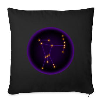 Orion als Bogenschütze - Sofakissenbezug 45 x 45 cm - Schwarz - Vorne