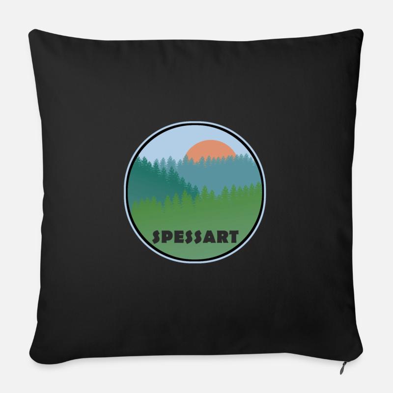 Spessart - Sofakissenbezug 45 x 45 cm - Schwarz