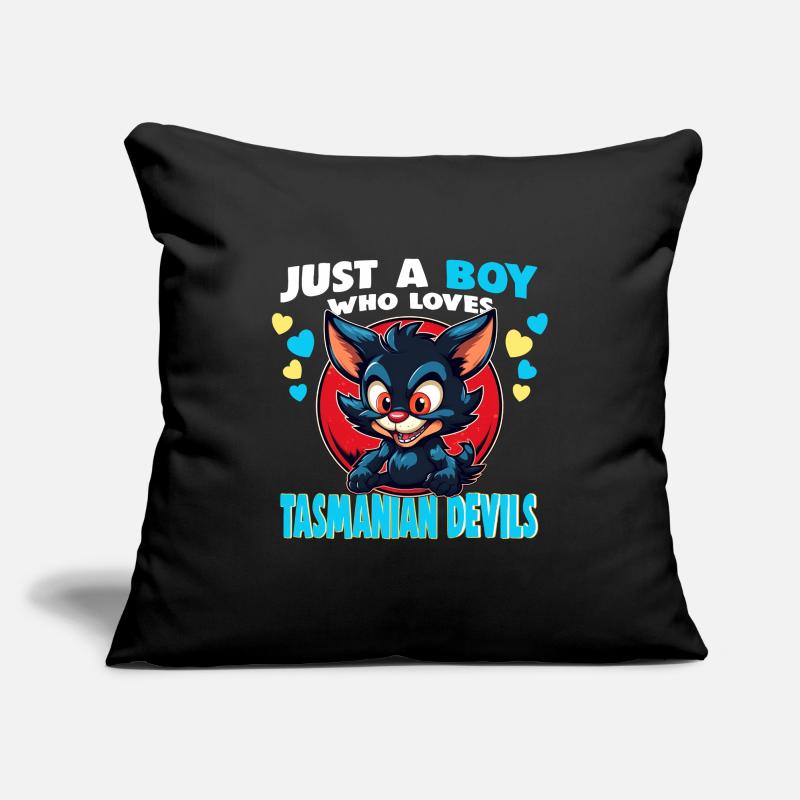 Just a Boy who Loves tasmanian Devils Sofa pillowcase 17,3'' x 17,3'' (45 x 45 cm)