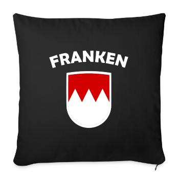 Der Franke - Sofakissenbezug 45 x 45 cm - Schwarz - Vorne