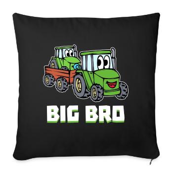 Trecker Ackerbau Landmaschinen Traktor Statement - Sofakissenbezug 45 x 45 cm - Schwarz - Vorne