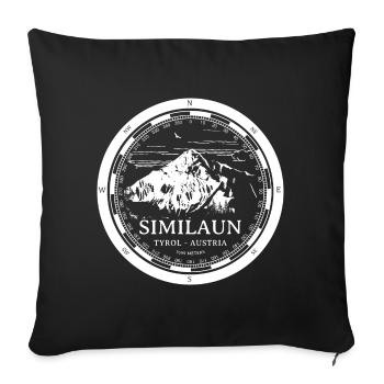 Berg Similaun - Tyrol Austria Alps - Sofa pillowcase 17,3'' x 17,3'' (45 x 45 cm) - black - Front