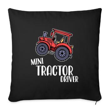 Déclaration du tracteur Ferme des jeunes agriculteurs biologiques - Housse de coussin décorative 45 x 45 cm - noir - Devant