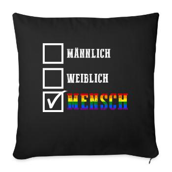 Kaffee Schullehrerin Lehrerin - Sofakissenbezug 45 x 45 cm - Schwarz - Vorne