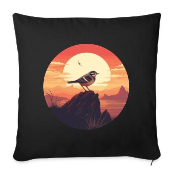 Troglodyte - Housse de coussin décorative 45 x 45 cm - noir - Devant