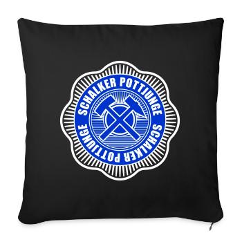 Schalker Ruhrpott Junge | Farbe änderbar - Sofakissenbezug 45 x 45 cm - Schwarz - Vorne