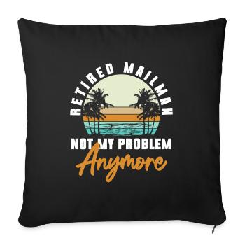 Postman Delivery Parcels Postman - Sofa pillowcase 17,3'' x 17,3'' (45 x 45 cm) - black - Front