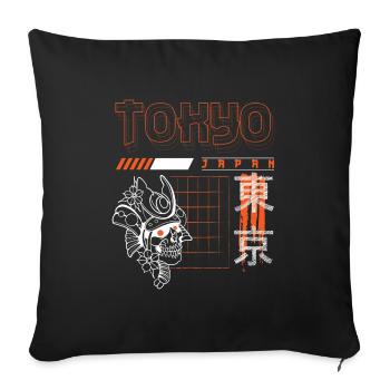 Tokyo World Tour Temples - Housse de coussin décorative 45 x 45 cm - noir - Devant