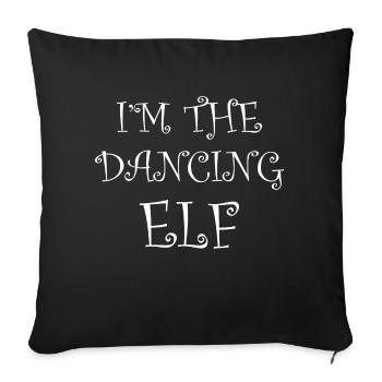 Dancing Dance Music - Sofa pillowcase 17,3'' x 17,3'' (45 x 45 cm) - black - Front