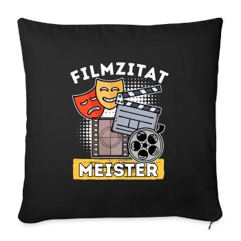 Filmabend Theater Movies Statement Cineast Filme - Sofakissenbezug 45 x 45 cm - Schwarz - Vorne