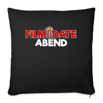 Movies Statement Popcorn Filme Theater Streaming - Sofakissenbezug 45 x 45 cm - Schwarz - Vorne
