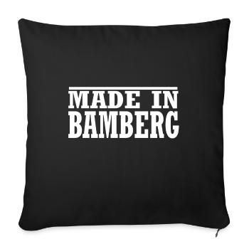 Bamberg - Sofakissenbezug 45 x 45 cm - Schwarz - Vorne