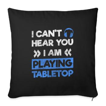 Jeux Stratégie du gagnant Geek - Housse de coussin décorative 45 x 45 cm - noir - Devant
