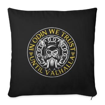 Thor Nordmann Asgard Symbol - Sofa pillowcase 17,3'' x 17,3'' (45 x 45 cm) - black - Front