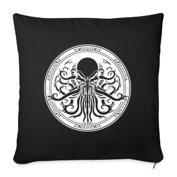 Cthulhu emblem Ancient entity - Sofa pillowcase 17,3'' x 17,3'' (45 x 45 cm) - black - Front