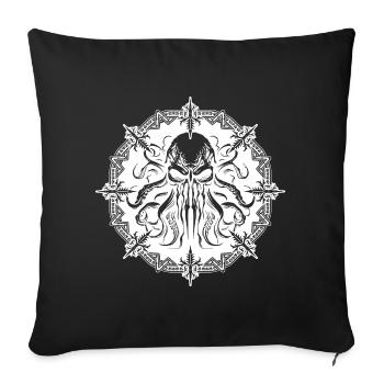 Cthulhu emblem Ancient entity - Sofa pillowcase 17,3'' x 17,3'' (45 x 45 cm) - black - Front