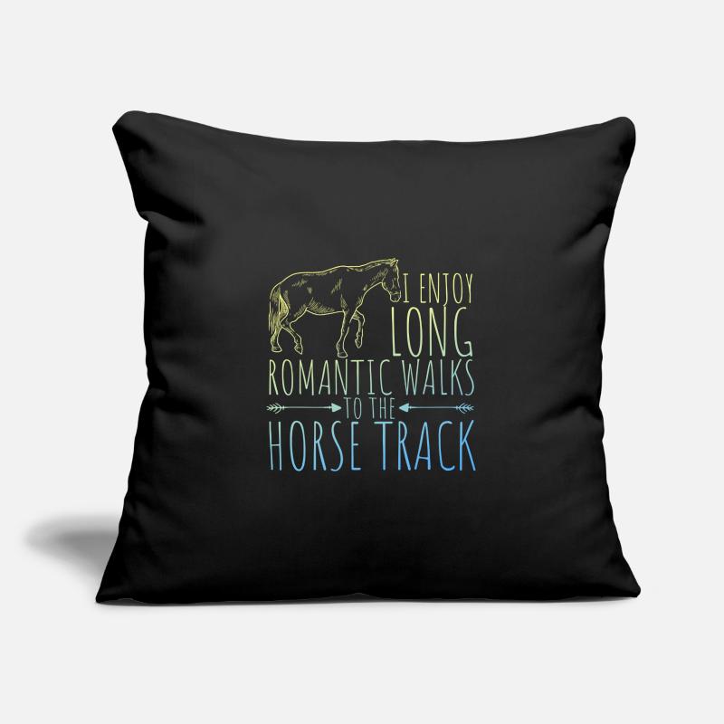courses de chevaux Housse de coussin décorative 45 x 45 cm
