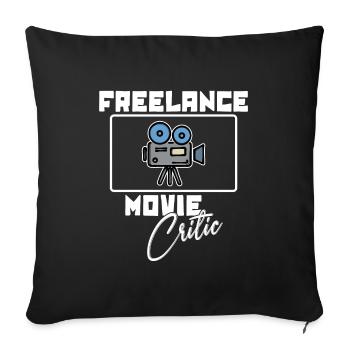 Cineaste Camera Movies Déclaration Cinéma Night Movies - Housse de coussin décorative 45 x 45 cm - noir - Devant