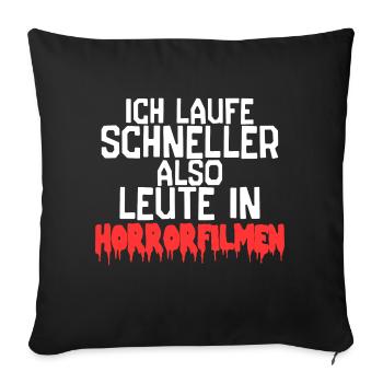 Movies Filme Statement Kinoabend Binge Watching - Sofakissenbezug 45 x 45 cm - Schwarz - Vorne