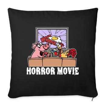 Movies Cineaste Movies Movies Cinema Night Statement - Sofa pillowcase 17,3'' x 17,3'' (45 x 45 cm) - black - Front