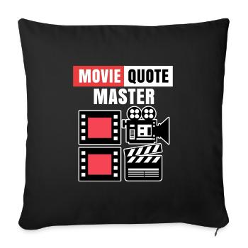Films Caméra Déclaration Films DVD Evening Theatre - Housse de coussin décorative 45 x 45 cm - noir - Devant