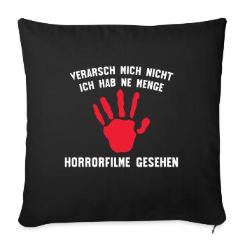 Kino Filme Movies Statement Theater Streaming - Sofakissenbezug 45 x 45 cm - Schwarz - Vorne