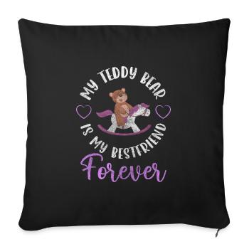 Teddy Kids Protector Cuddle - Sofa pillowcase 17,3'' x 17,3'' (45 x 45 cm) - black - Front