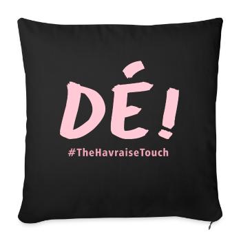 Dé ! - Housse de coussin décorative 45 x 45 cm - noir - Devant