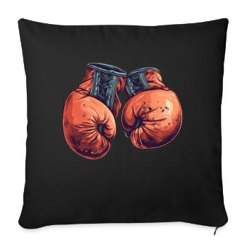 Les gants Contender conçus pour les champions - Housse de coussin décorative 45 x 45 cm - noir - Devant