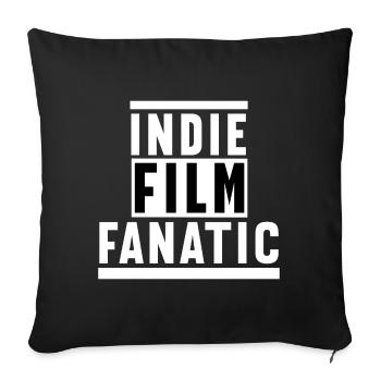 Dvd Soirée Binge Watching Movies Déclaration Films - Housse de coussin décorative 45 x 45 cm - noir - Devant