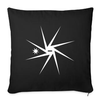 Le pauvre oiseau - Housse de coussin décorative 45 x 45 cm - noir - Devant